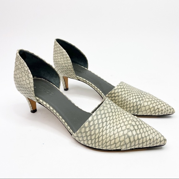 Vince Aurelian d'Orsay Pump Snakeskin - Picture 1 of 6